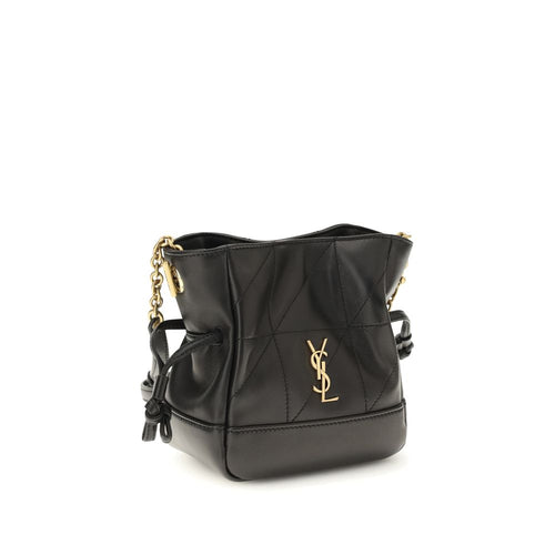 Saint Laurent Black Lamb Ovis Aries Aries Shoulder Bag