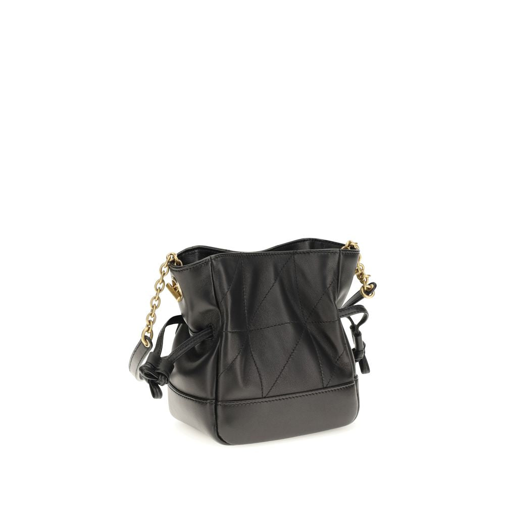 Saint Laurent Black Lamb Ovis Aries Aries Shoulder Bag