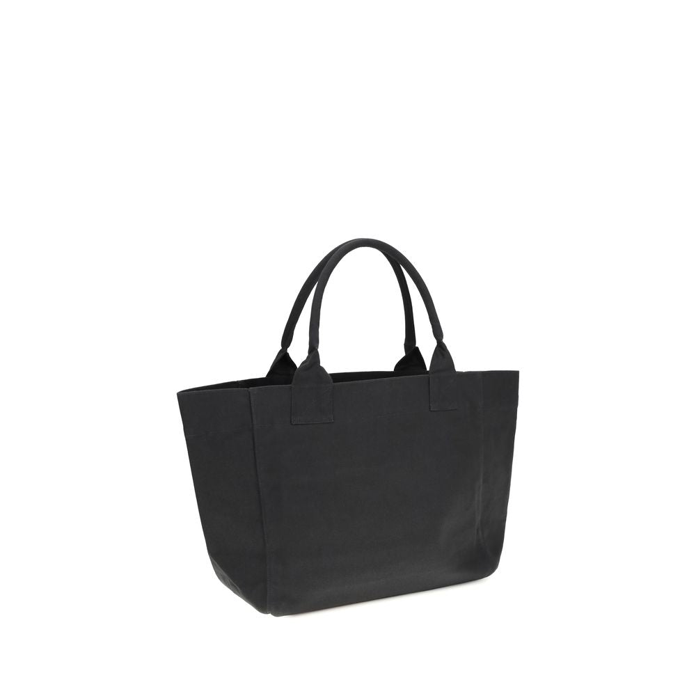 Ganni Black Recycled Cotton Shoulder Bag