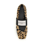 Givenchy Beige Calf Leather Bos Taurus Ballet Flats