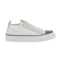 Brunello Cucinelli White Nylon Low Top Sneakers