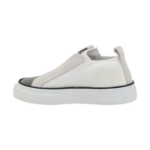 Brunello Cucinelli White Nylon Low Top Sneakers