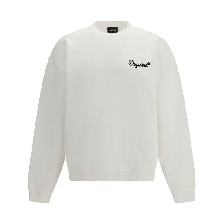Dsquared² White Cotton Sweatshirt