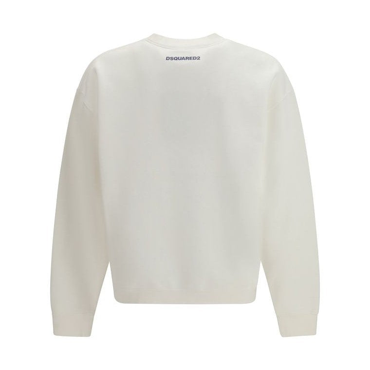 Dsquared² White Cotton Sweatshirt