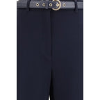 Max Mara Blue Triacetate Dress Pants