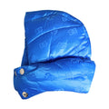Men Blue Logo Print Whole Head Wrap Capello Hat