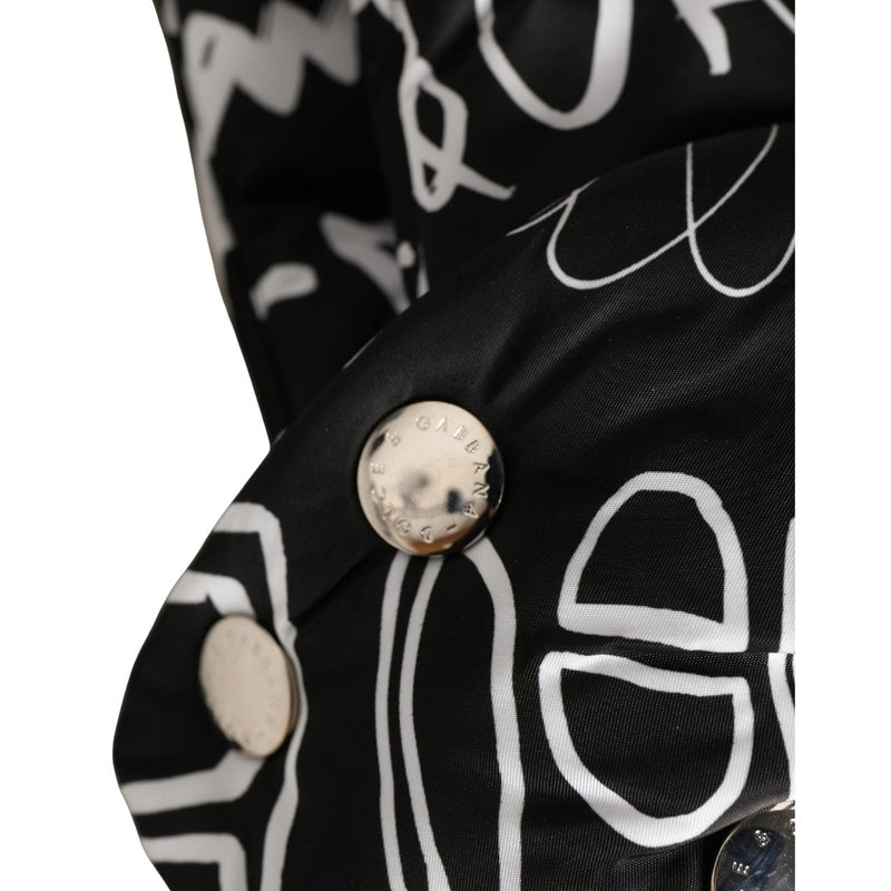 Dolce & Gabbana Black Logo Print Whole Head Wrap Capello Hat
