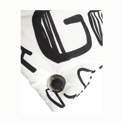 Dolce & Gabbana White Logo Print Whole Head Wrap Capello Hat