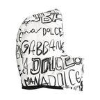 Dolce & Gabbana White Logo Print Whole Head Wrap Capello Hat