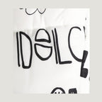 Dolce & Gabbana White Logo Print Whole Head Wrap Capello Hat