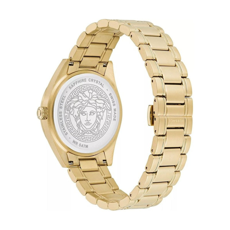 Versace Gold Stainless Steel Dress Watch