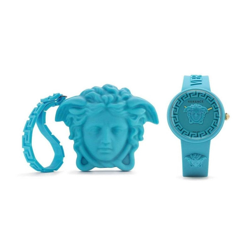 Versace Blue Synthetic Bracelet Watch