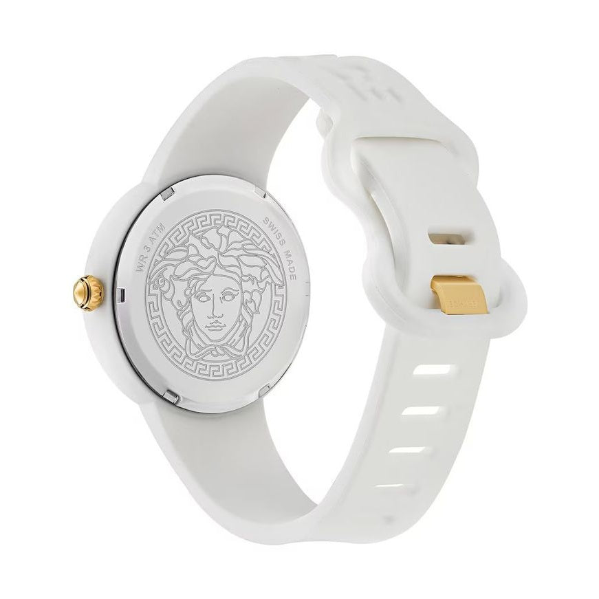 Versace White Synthetic Sport Watch