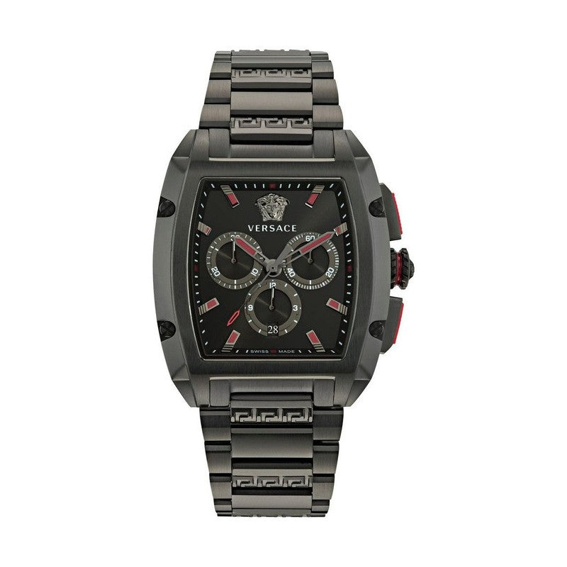 Versace Black Stainless Steel Dress Watch