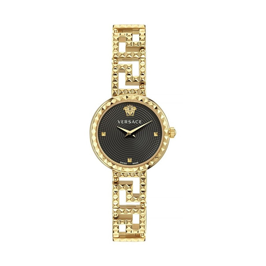 Versace Gold Stainless Steel Dress Watch