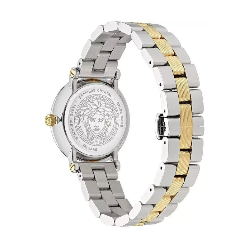 Versace Gray Stainless Steel Dress Watch