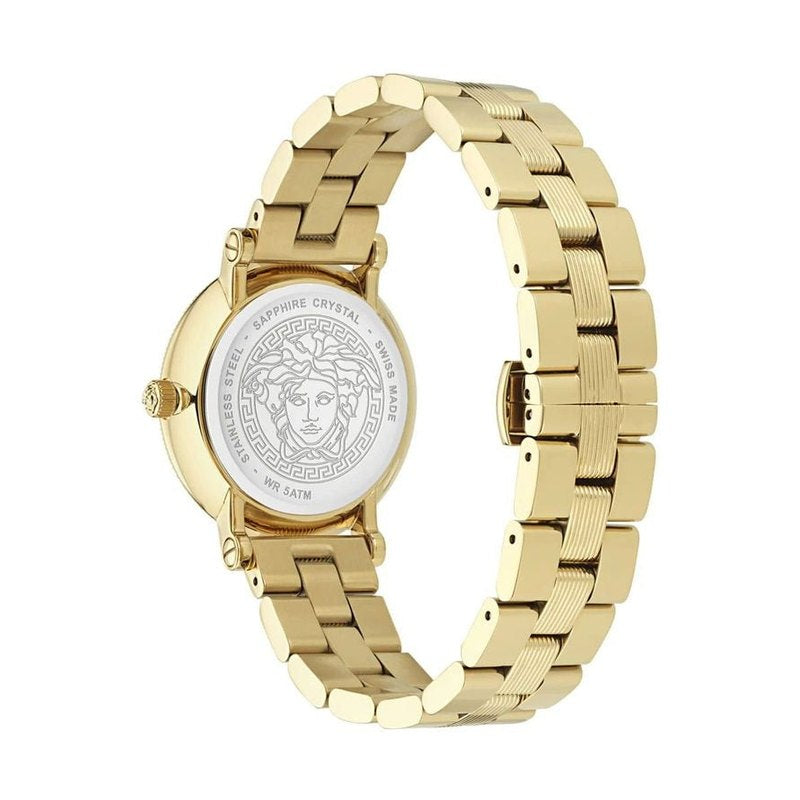 Versace Gold Stainless Steel Dress Watch