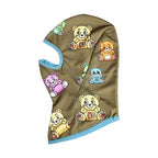 Dolce & Gabbana Men Brown Bears Polyester Ski Mask Balaclava Hat