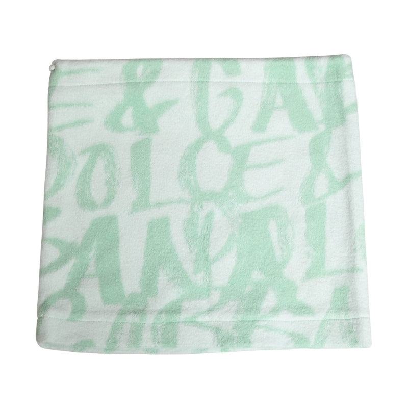 Dolce & Gabbana Men White Logo Print Nylon Neck Warmer Hat