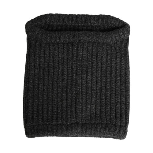 Dolce & Gabbana Black Cashmere Knitted Men Winter Neck Warmer Hat