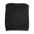 Dolce & Gabbana Black Cashmere Knitted Men Winter Neck Warmer Hat