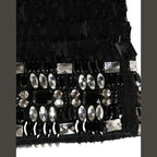 Dolce & Gabbana Black Wool Crystal Embellished Balaclava Hat