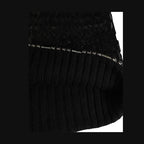 Dolce & Gabbana Black Wool Crystal Embellished Balaclava Hat