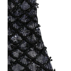 Dolce & Gabbana Black Wool Crystal Embellished Balaclava Hat