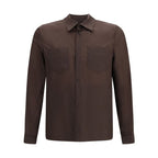 Herno Brown Polyamide Shirt