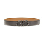 Ferragamo Brown Calf Leather Bos Taurus Regular Belt