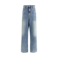 Haikure Blue Cotton Relaxed Fit Jeans