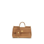 Beige Calf Leather Bos Taurus Shoulder Bag