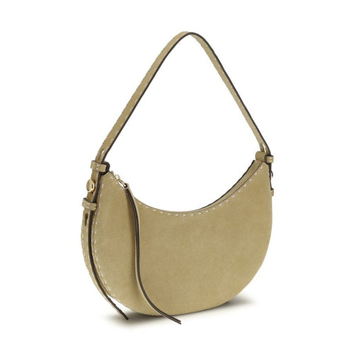 Beige Calf Leather Bos Taurus Shoulder Bag