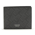 Ferragamo Black Calf Leather Bos Taurus Wallet