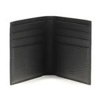 Ferragamo Black Calf Leather Bos Taurus Wallet