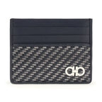Ferragamo Blue Calf Leather Bos Taurus Wallet