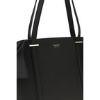 Ferragamo Black Calf Leather Bos Taurus Shoulder Bag