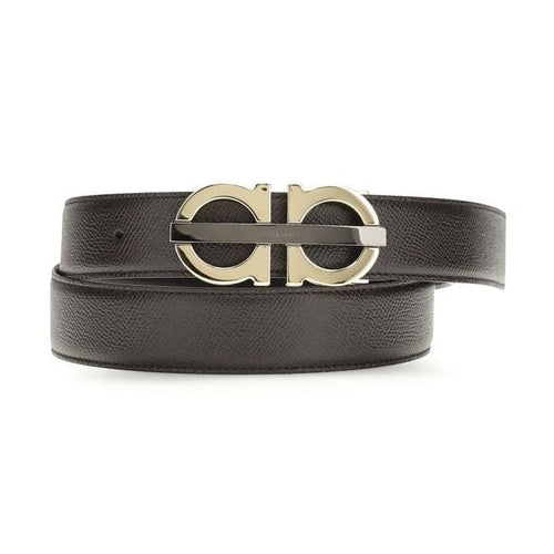 Ferragamo Brown Calf Leather Bos Taurus Regular Belt