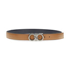 Ferragamo Brown Calf Leather Bos Taurus Regular Belt