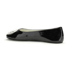 Tory Burch Black Calf Leather Bos Taurus Ballet Flats