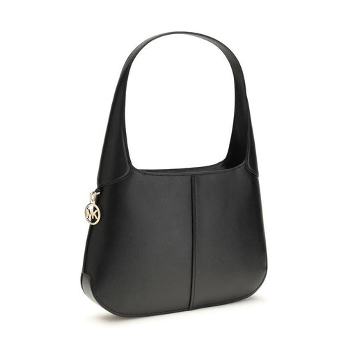 Michael Kors Black Calf Leather Bos Taurus Shoulder Bag