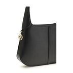 Michael Kors Black Calf Leather Bos Taurus Shoulder Bag
