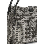 Balmain Black Cotton Shoulder Bag