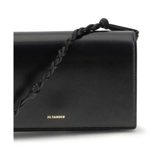 Jil Sander Black Calf Leather Bos Taurus Wallet