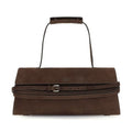 Moschino Brown Calf Leather Bos Taurus Shoulder Bag