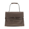 Moschino Brown Calf Leather Bos Taurus Handbag