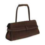 Moschino Brown Calf Leather Bos Taurus Shoulder Bag