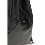 MM6 Black Polyethylene Handbag