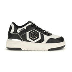 Philipp Plein Black Calf Leather Bos Taurus Athletic Sneakers