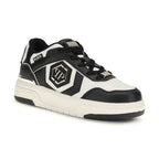 Philipp Plein Black Calf Leather Bos Taurus Athletic Sneakers